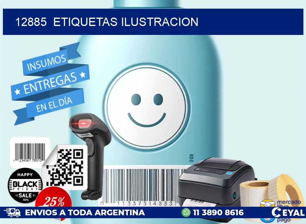 12885  ETIQUETAS ILUSTRACION