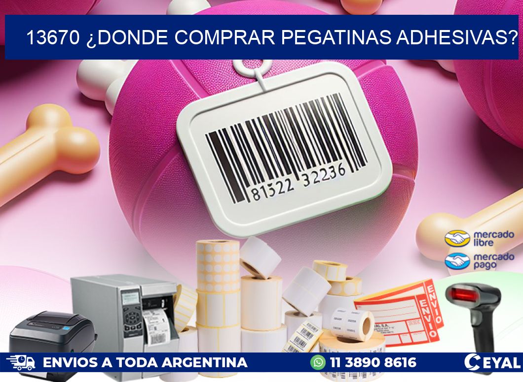 13670 ¿DONDE COMPRAR PEGATINAS ADHESIVAS?