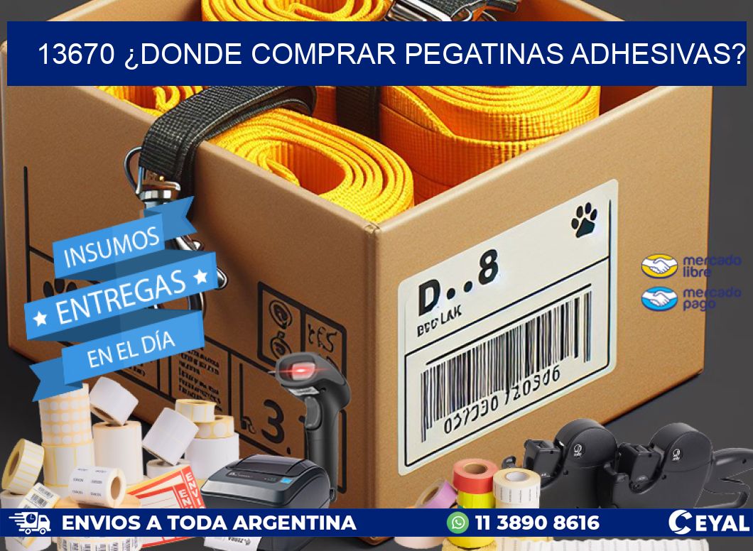13670 ¿DONDE COMPRAR PEGATINAS ADHESIVAS?