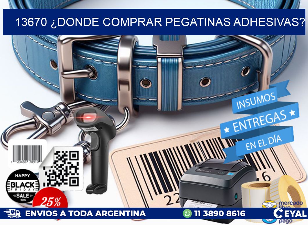 13670 ¿DONDE COMPRAR PEGATINAS ADHESIVAS?