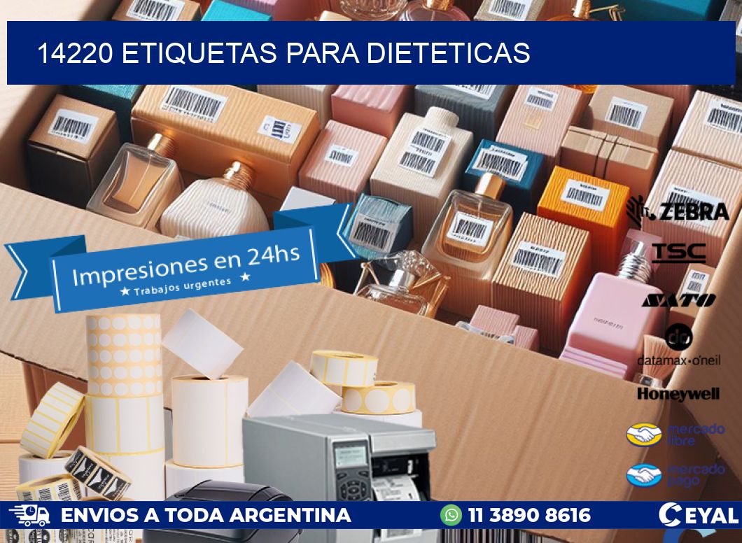 14220 ETIQUETAS PARA DIETETICAS