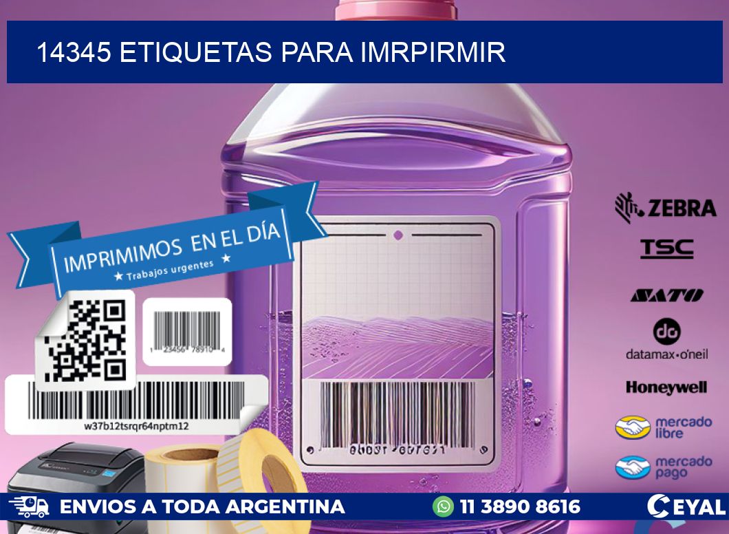 14345 ETIQUETAS PARA IMRPIRMIR