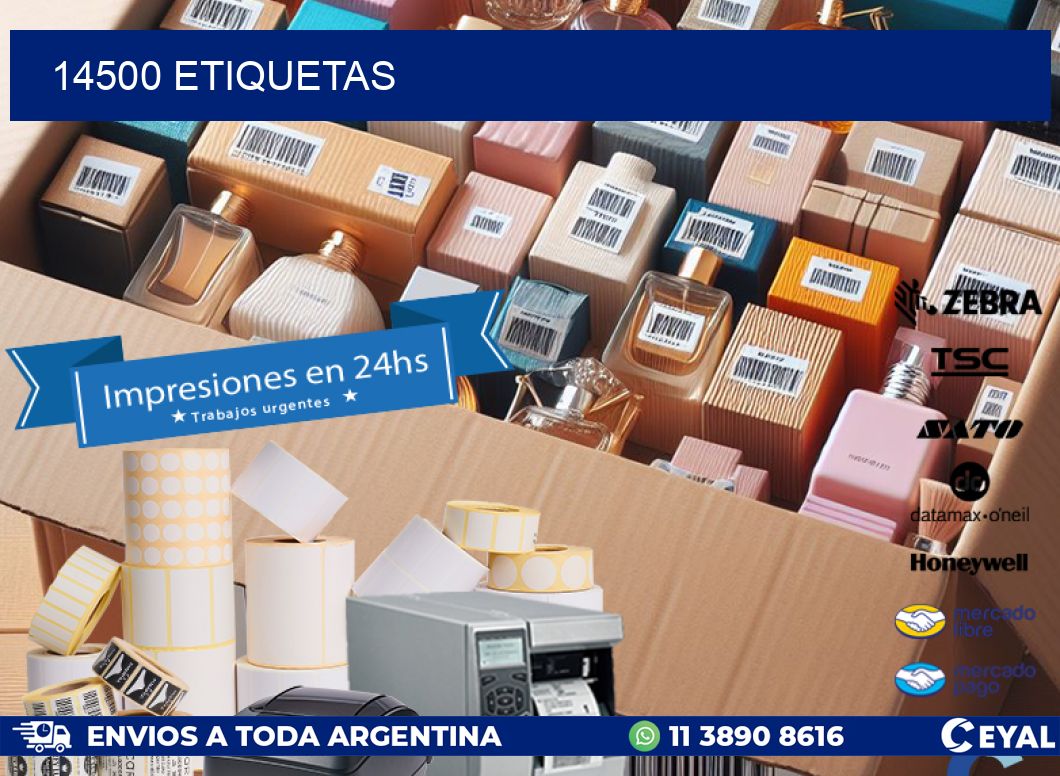 14500 ETIQUETAS