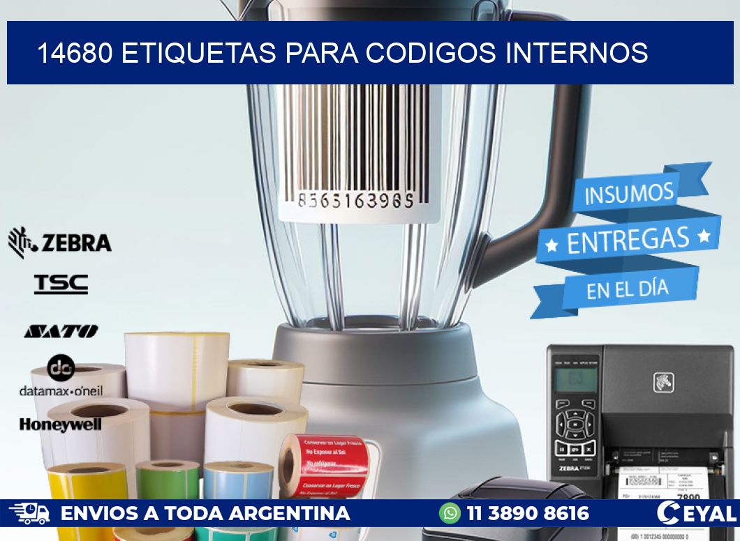 14680 ETIQUETAS PARA CODIGOS INTERNOS