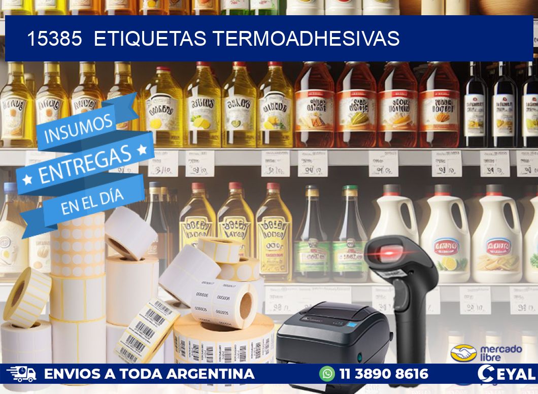 15385  ETIQUETAS TERMOADHESIVAS