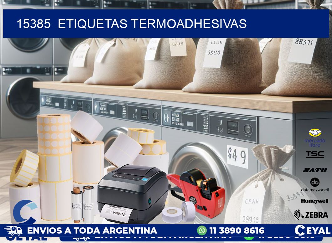 15385  ETIQUETAS TERMOADHESIVAS