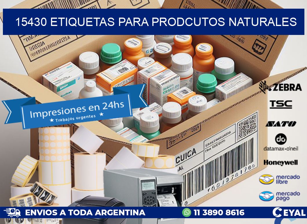 15430 ETIQUETAS PARA PRODCUTOS NATURALES