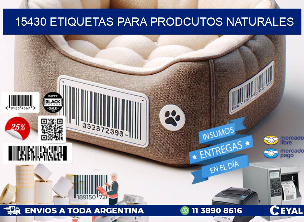 15430 ETIQUETAS PARA PRODCUTOS NATURALES