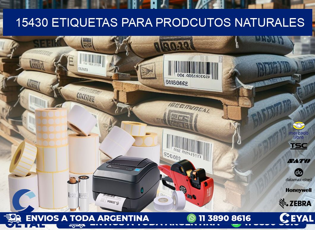 15430 ETIQUETAS PARA PRODCUTOS NATURALES