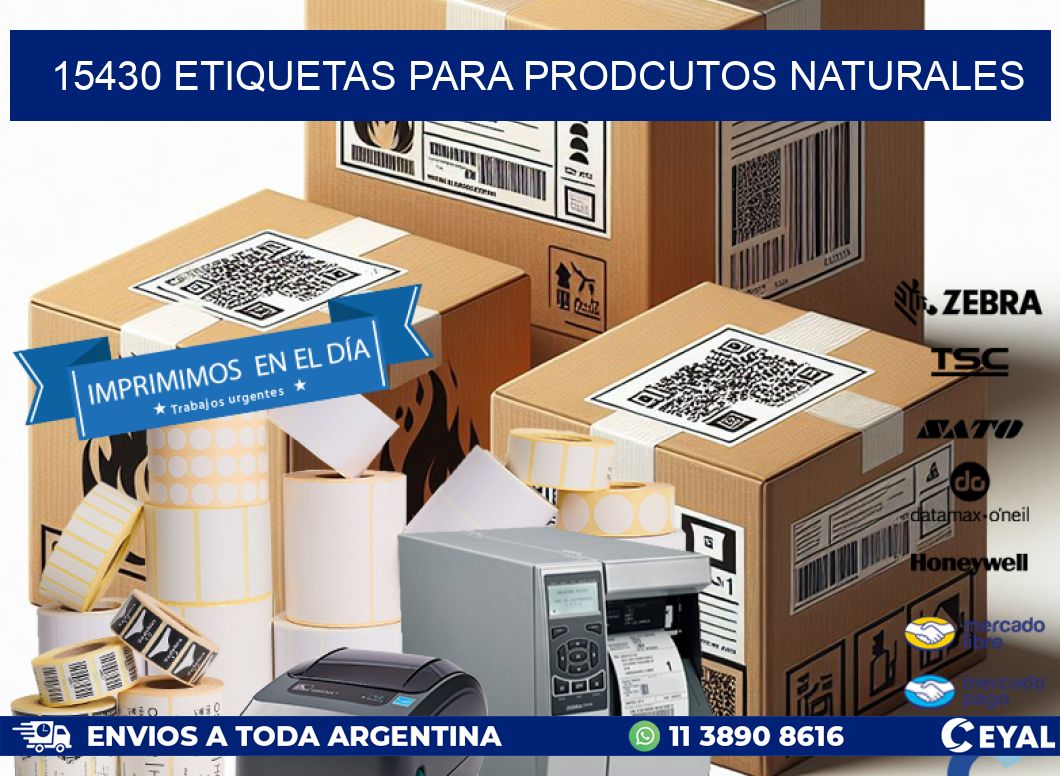 15430 ETIQUETAS PARA PRODCUTOS NATURALES