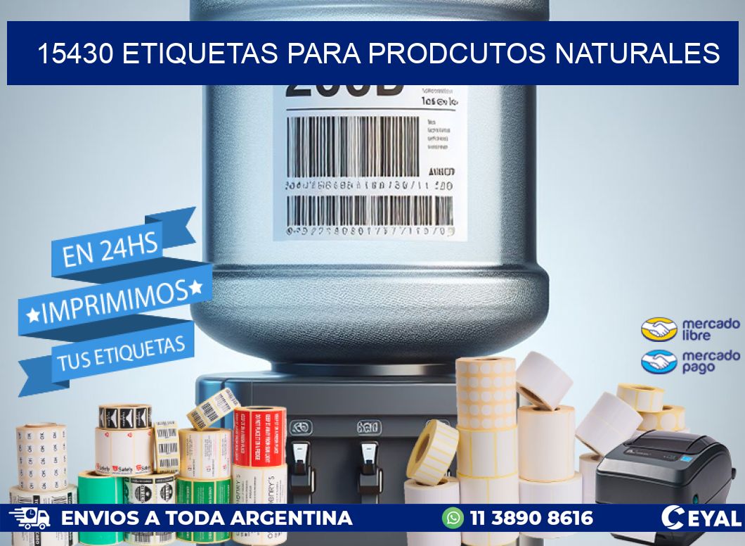 15430 ETIQUETAS PARA PRODCUTOS NATURALES