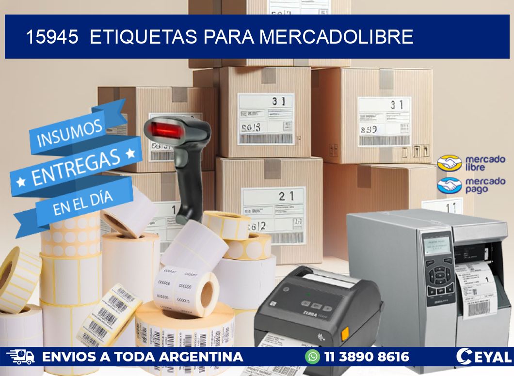 15945  ETIQUETAS PARA MERCADOLIBRE