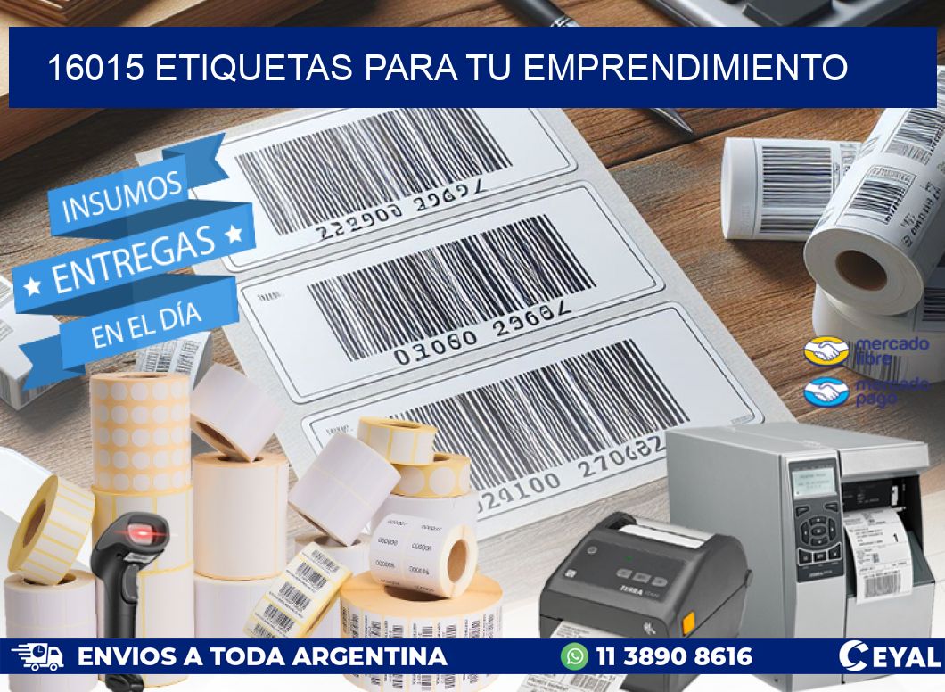 16015 ETIQUETAS PARA TU EMPRENDIMIENTO
