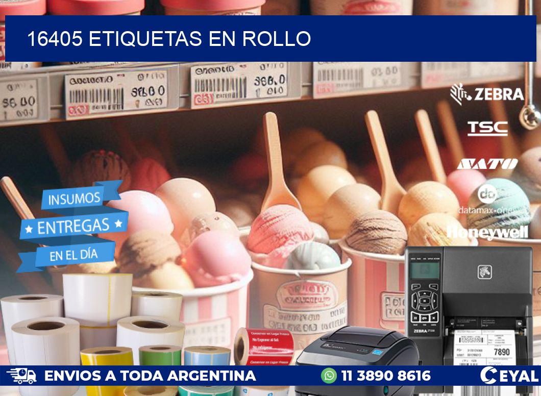16405 ETIQUETAS EN ROLLO