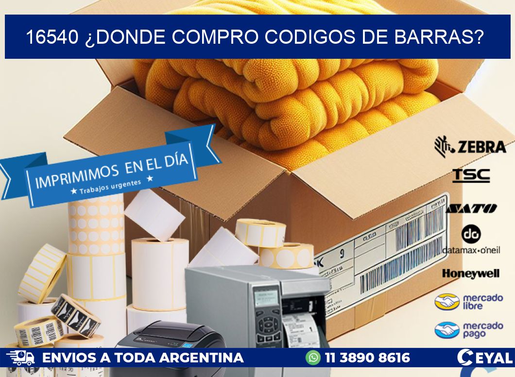 16540 ¿DONDE COMPRO CODIGOS DE BARRAS?