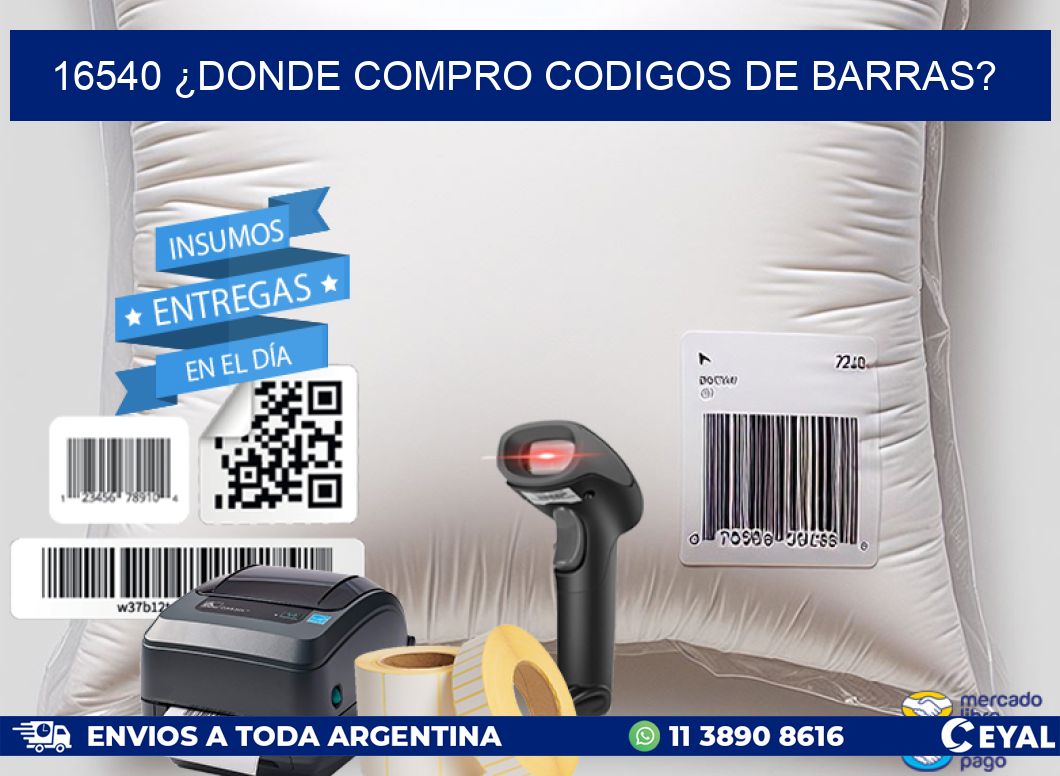 16540 ¿DONDE COMPRO CODIGOS DE BARRAS?