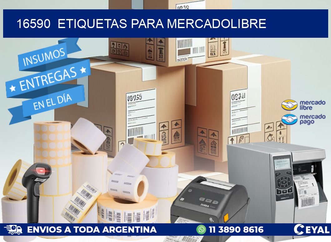 16590  ETIQUETAS PARA MERCADOLIBRE