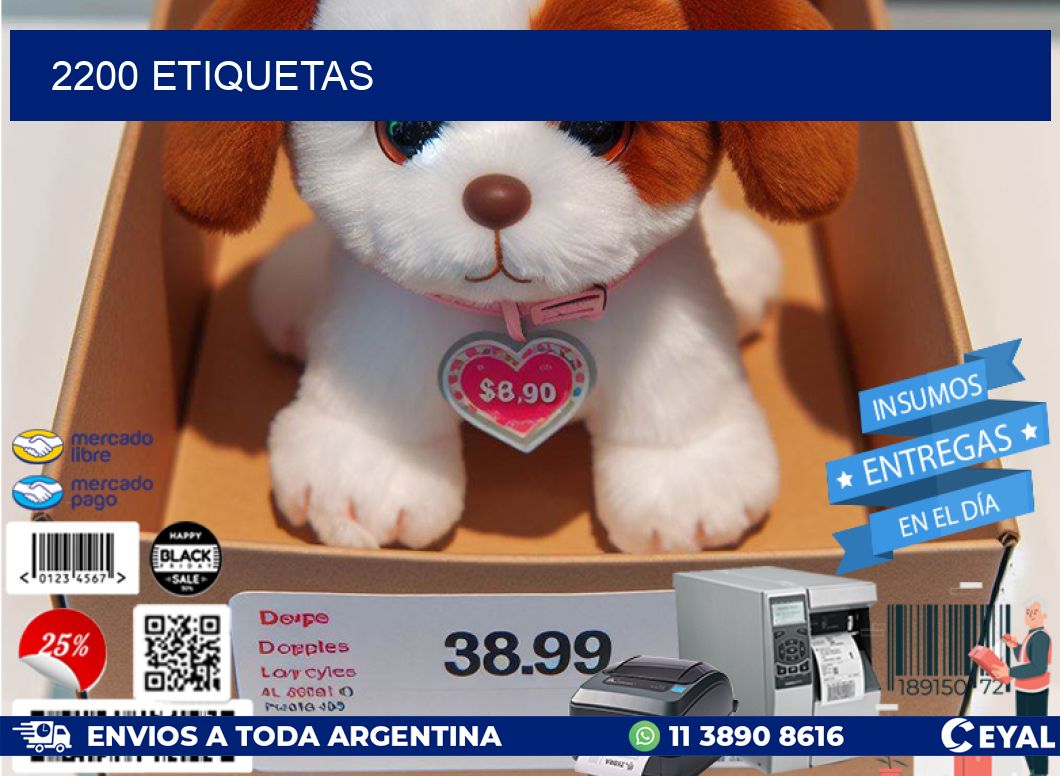 2200 ETIQUETAS