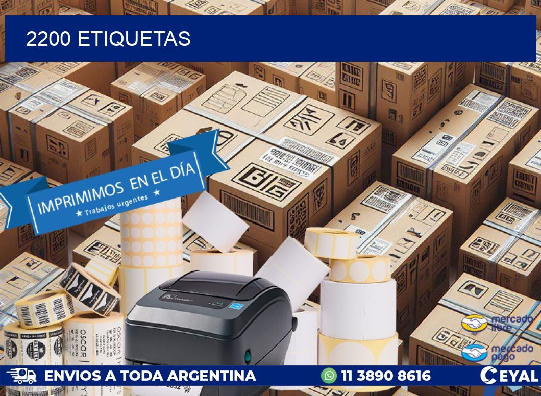 2200 ETIQUETAS
