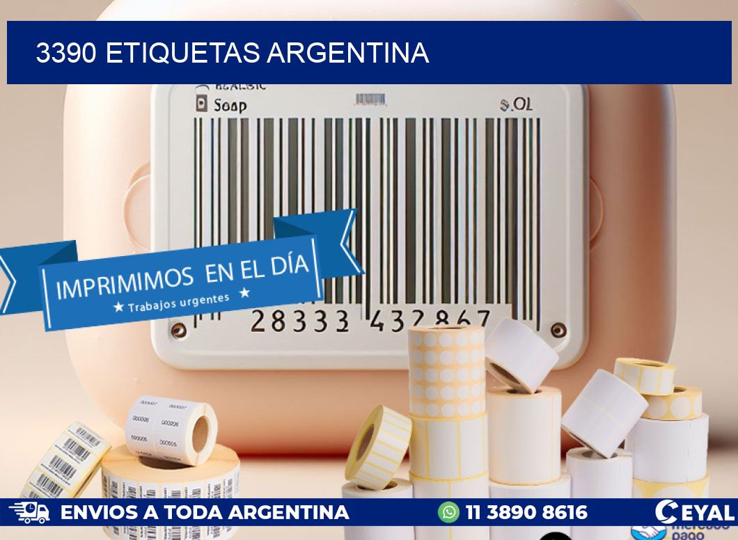 3390 ETIQUETAS ARGENTINA