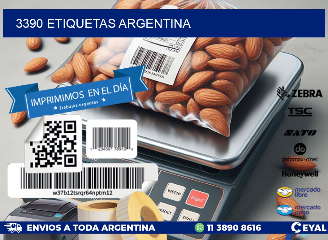 3390 ETIQUETAS ARGENTINA