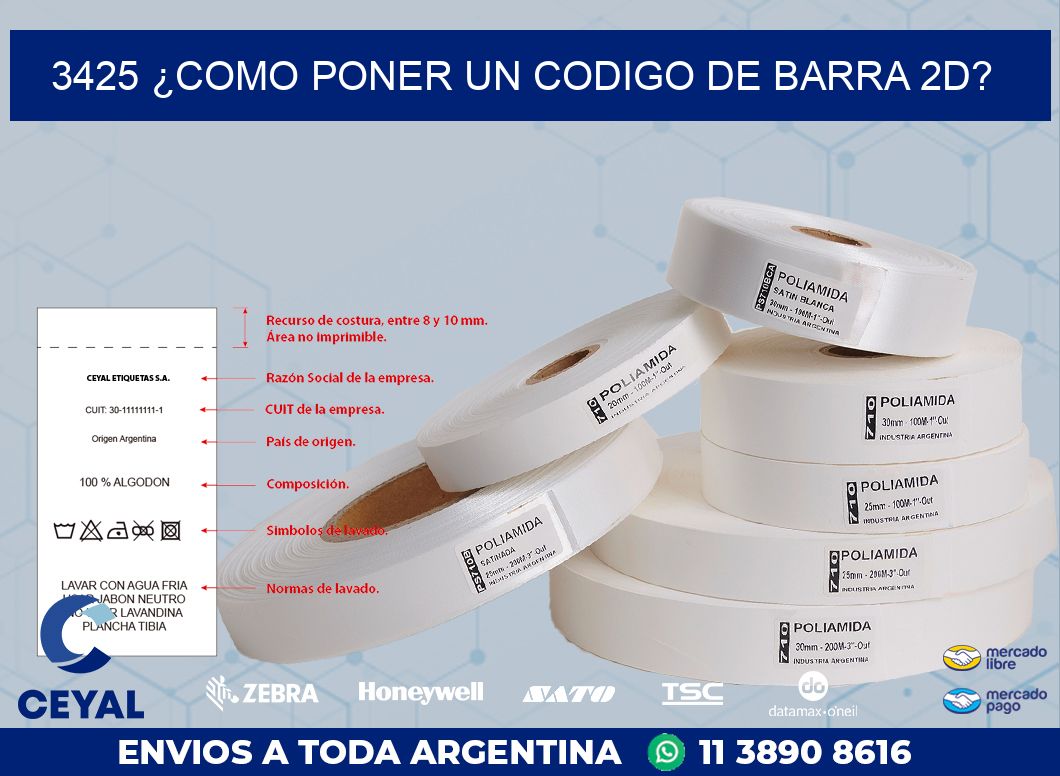 3425 ¿COMO PONER UN CODIGO DE BARRA 2D?