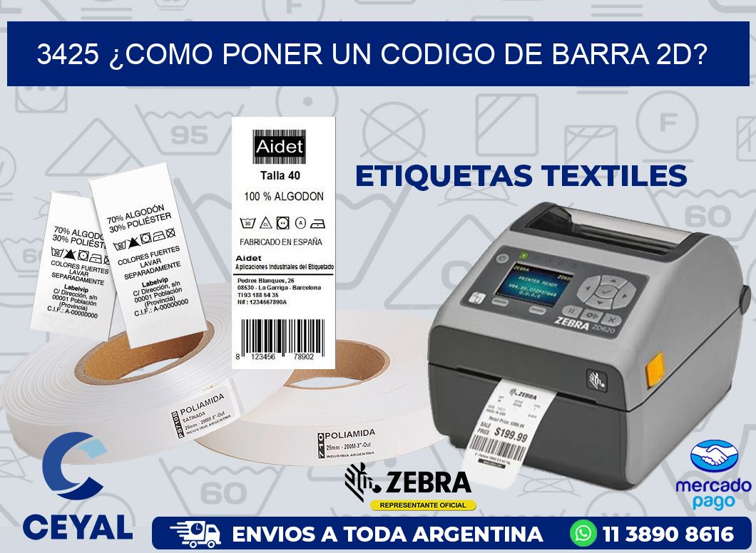 3425 ¿COMO PONER UN CODIGO DE BARRA 2D?