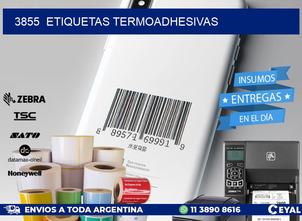 3855  ETIQUETAS TERMOADHESIVAS