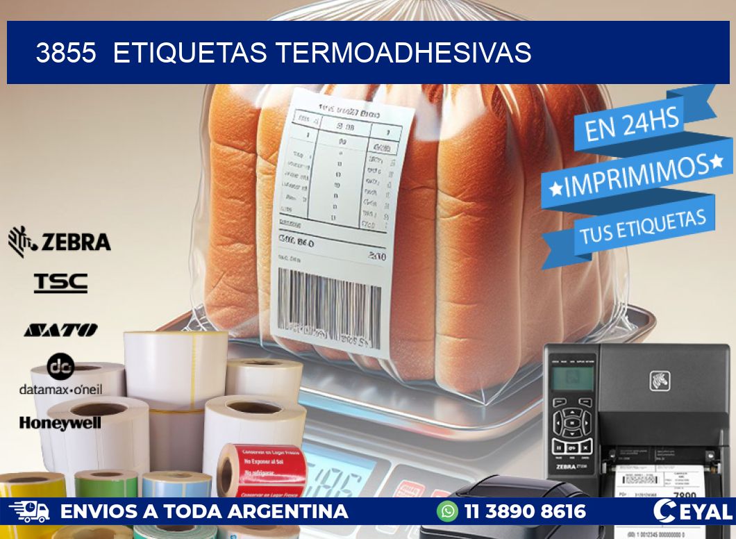 3855  ETIQUETAS TERMOADHESIVAS