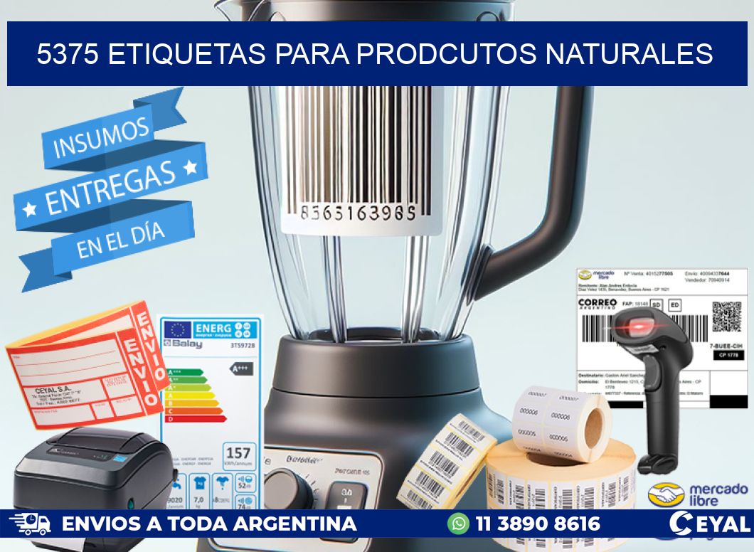 5375 ETIQUETAS PARA PRODCUTOS NATURALES