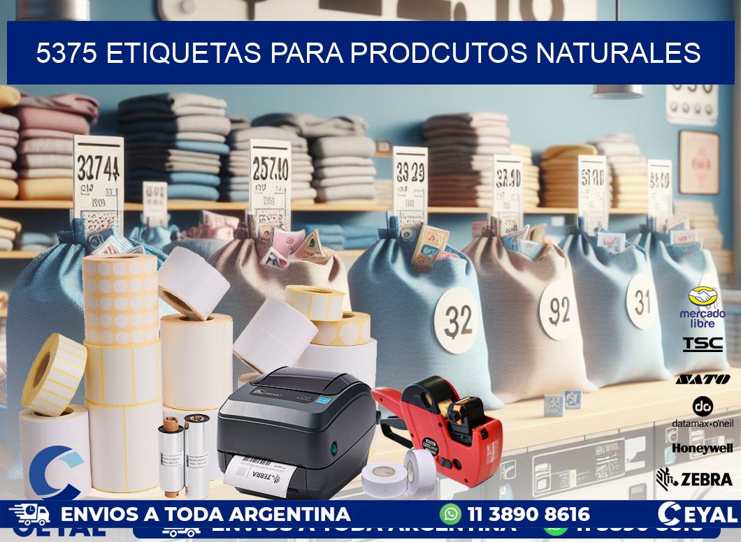 5375 ETIQUETAS PARA PRODCUTOS NATURALES