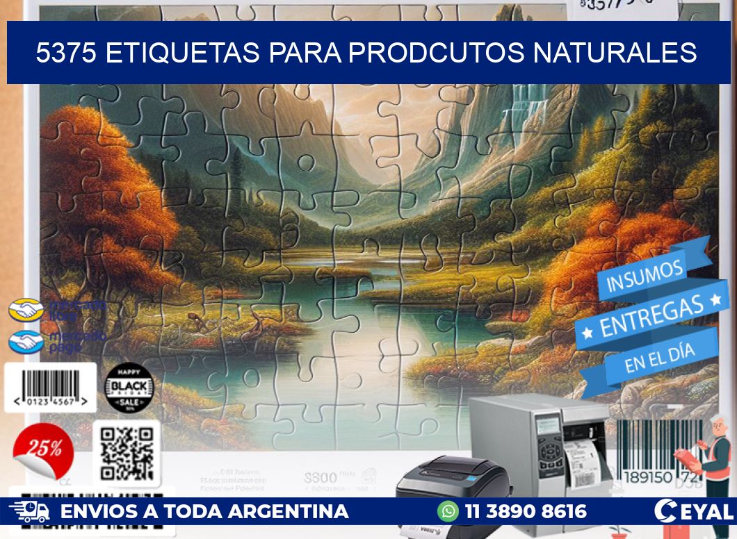 5375 ETIQUETAS PARA PRODCUTOS NATURALES