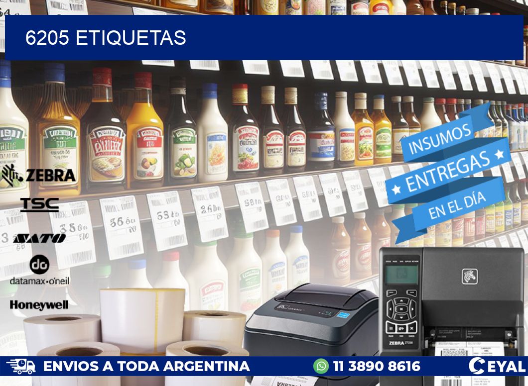 6205 ETIQUETAS