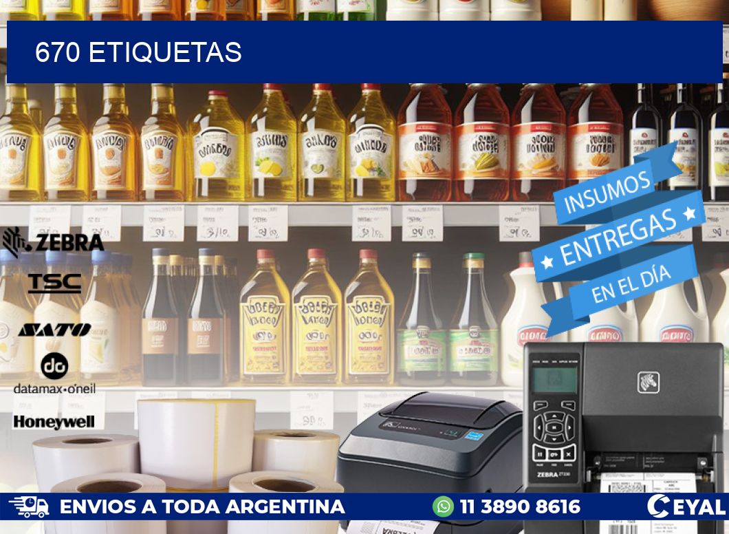 670 ETIQUETAS