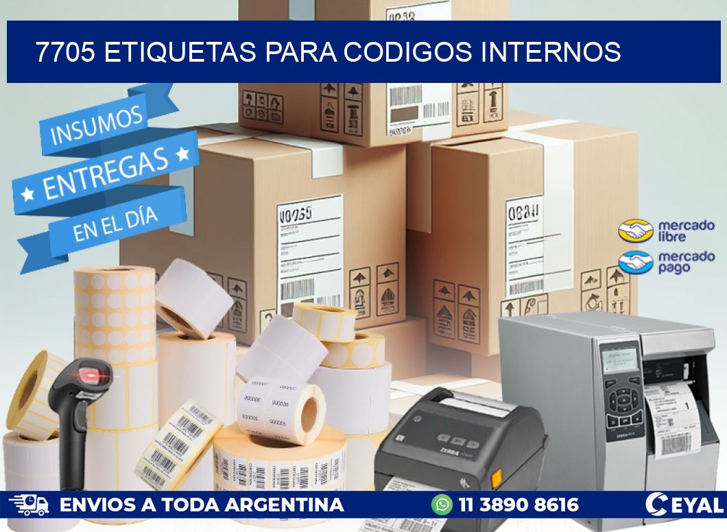 7705 ETIQUETAS PARA CODIGOS INTERNOS