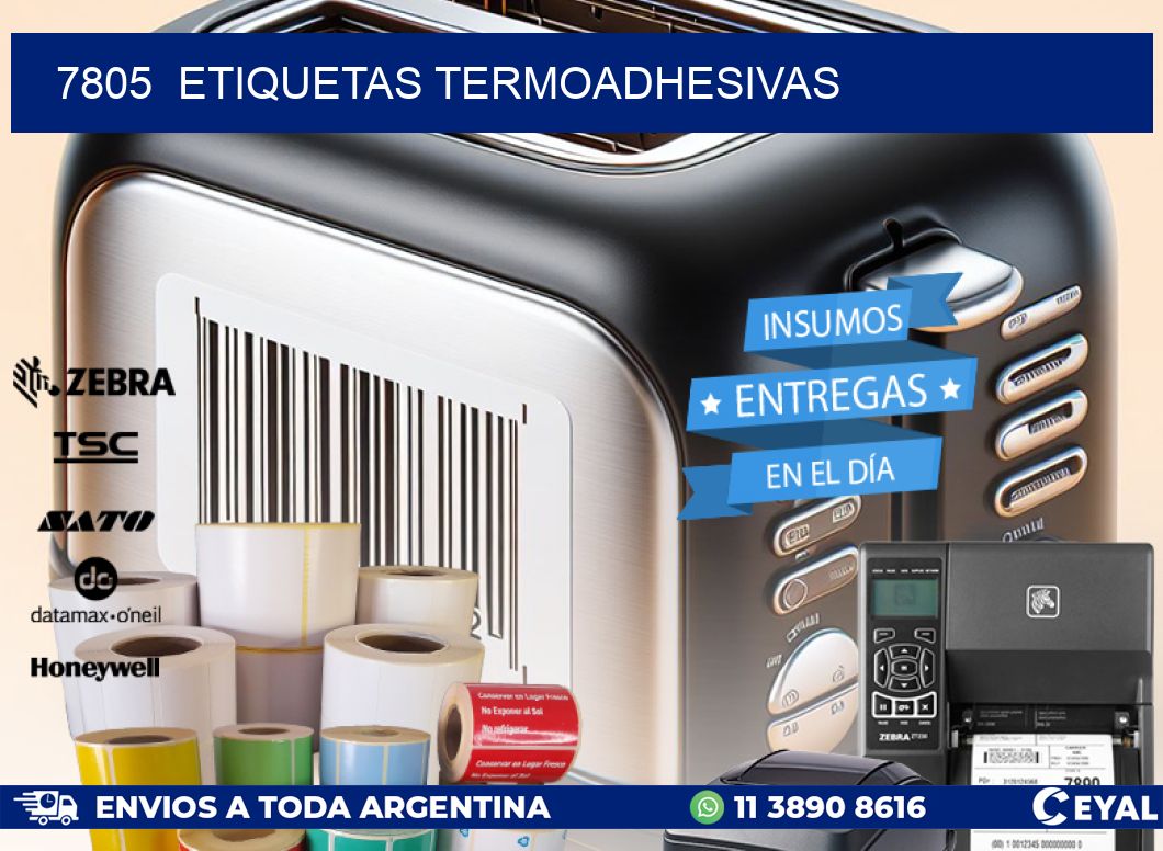 7805  ETIQUETAS TERMOADHESIVAS