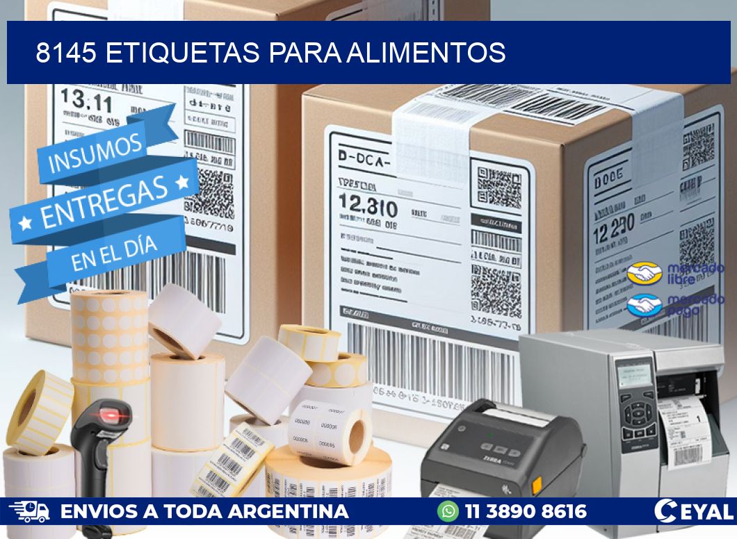 8145 ETIQUETAS PARA ALIMENTOS