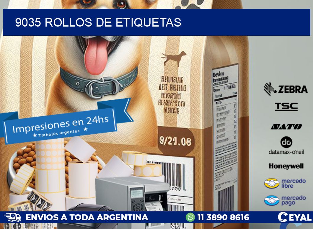 9035 ROLLOS DE ETIQUETAS