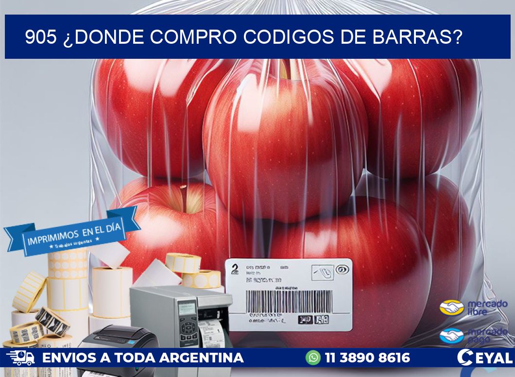 905 ¿DONDE COMPRO CODIGOS DE BARRAS?