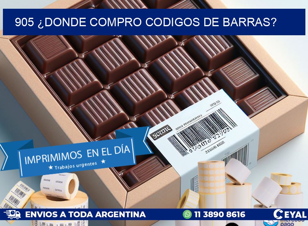 905 ¿DONDE COMPRO CODIGOS DE BARRAS?