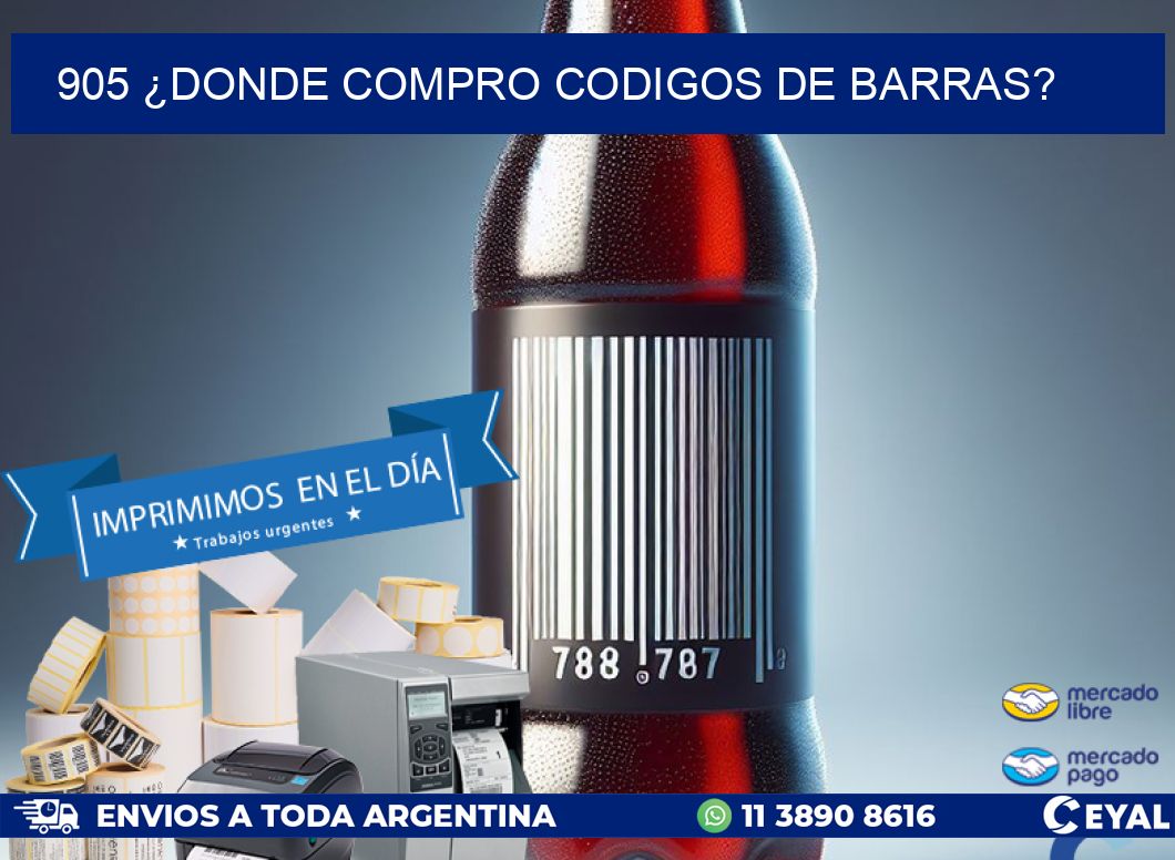 905 ¿DONDE COMPRO CODIGOS DE BARRAS?