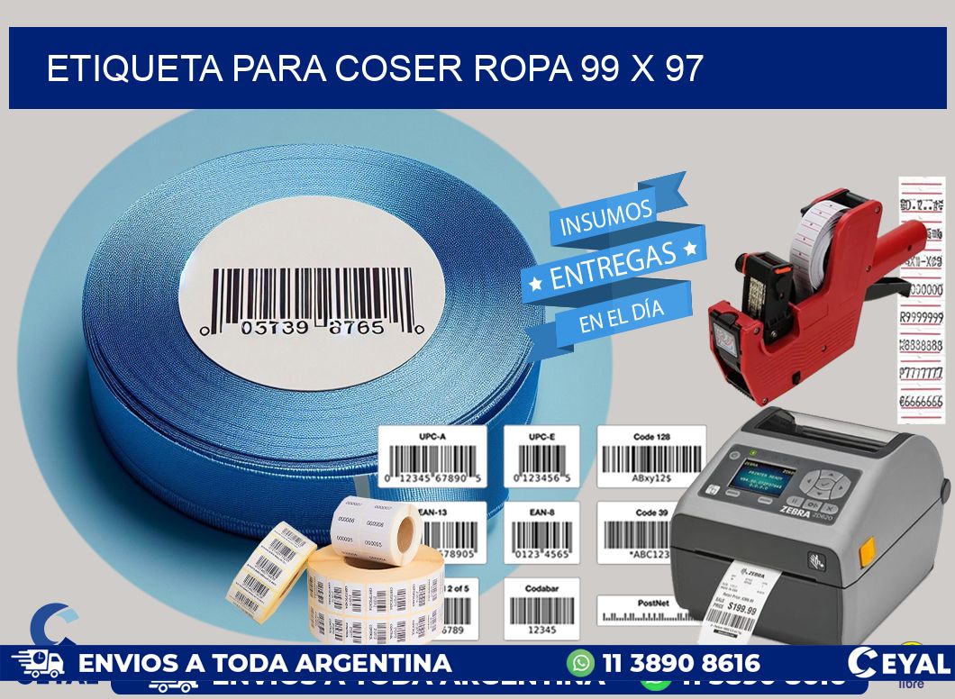 ETIQUETA PARA COSER ROPA 99 x 97