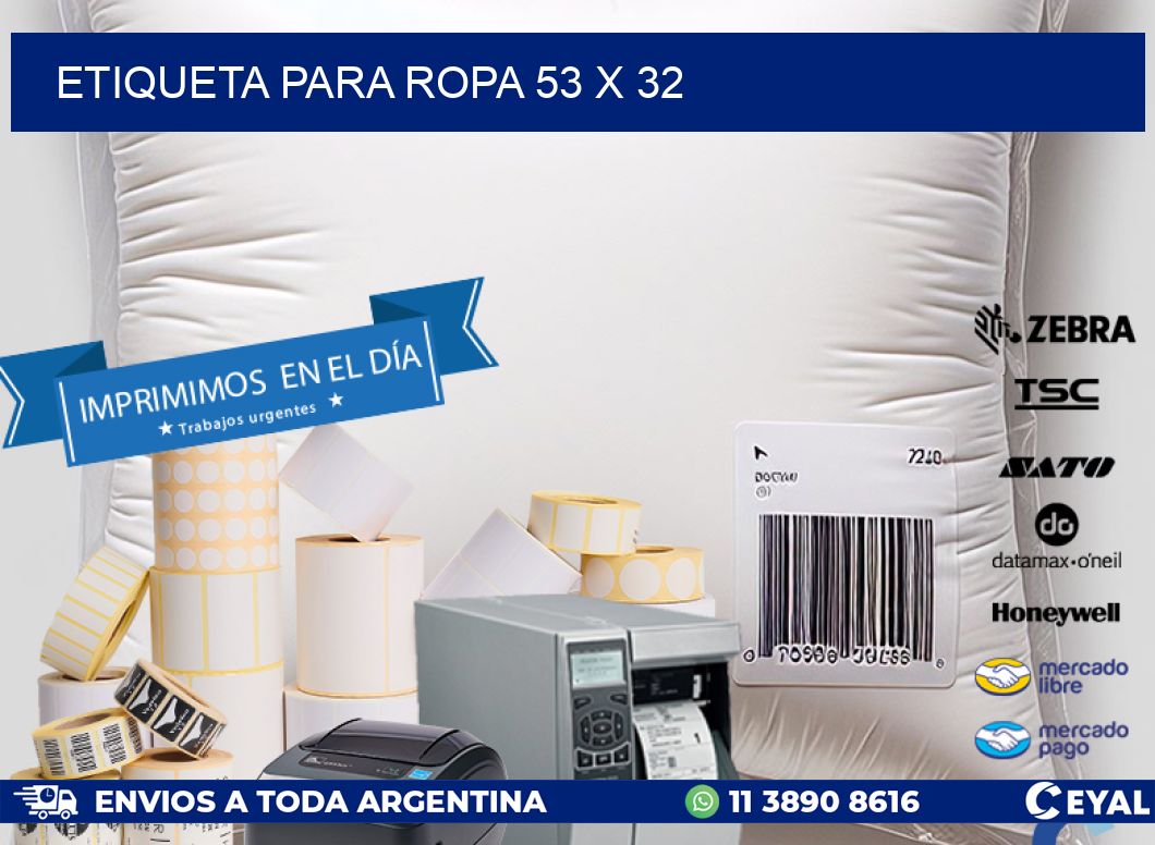 ETIQUETA PARA ROPA 53 x 32
