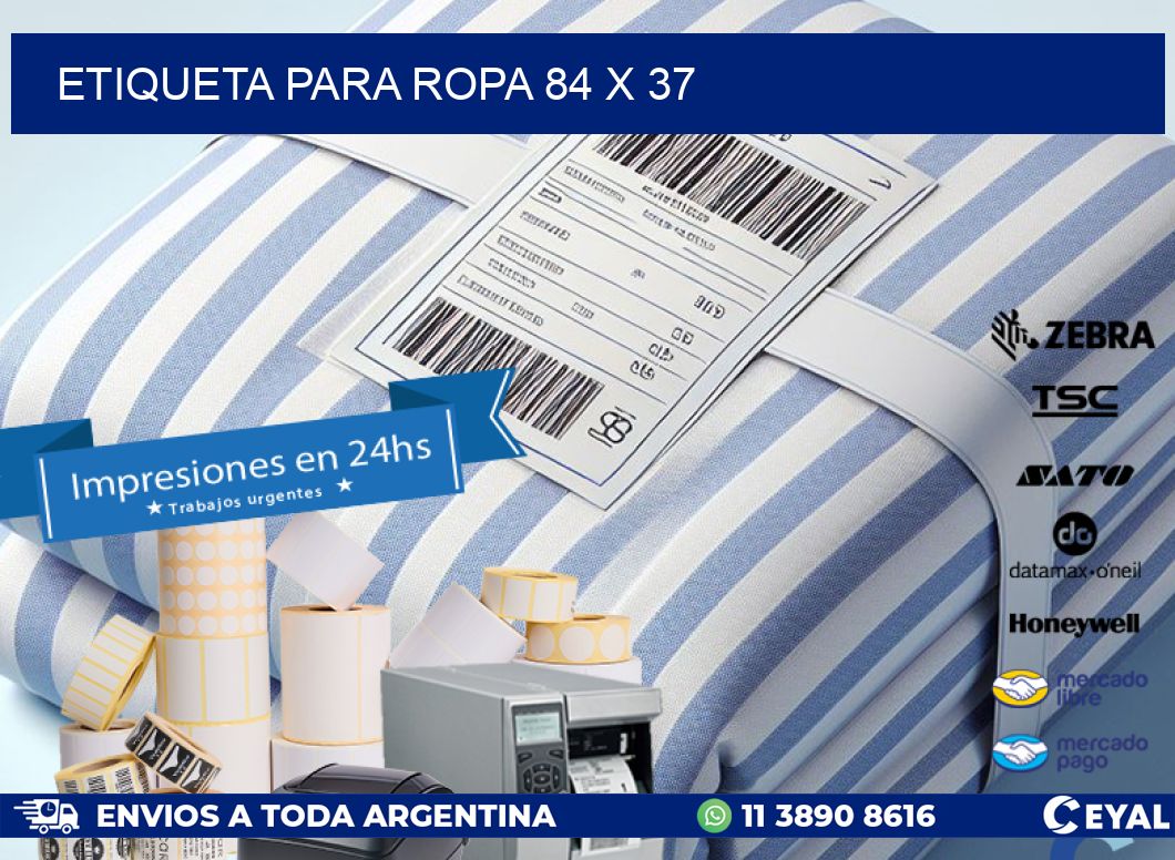 ETIQUETA PARA ROPA 84 x 37