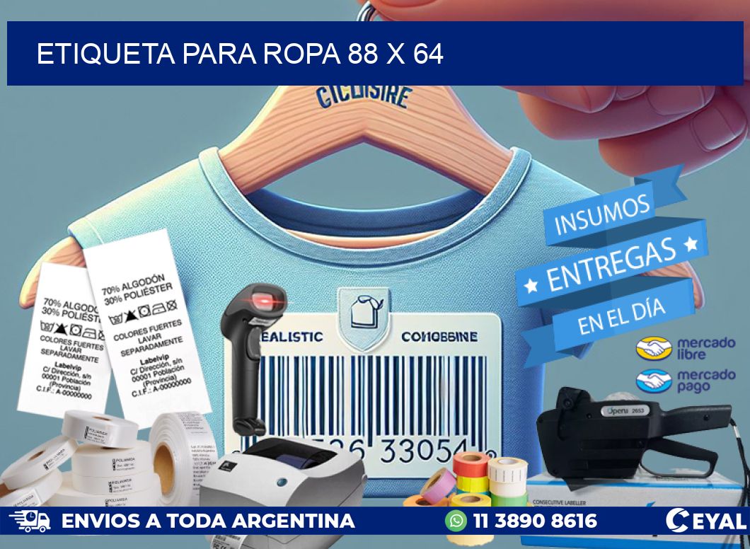 ETIQUETA PARA ROPA 88 x 64