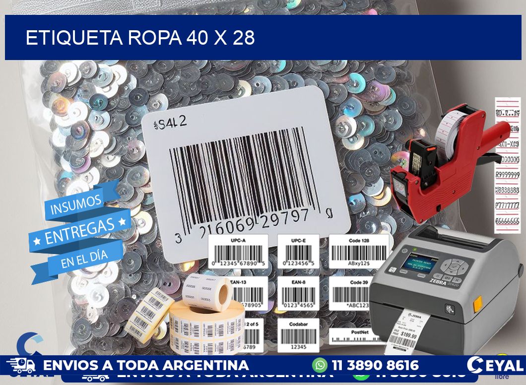 ETIQUETA ROPA 40 x 28