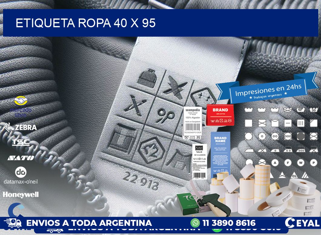 ETIQUETA ROPA 40 x 95