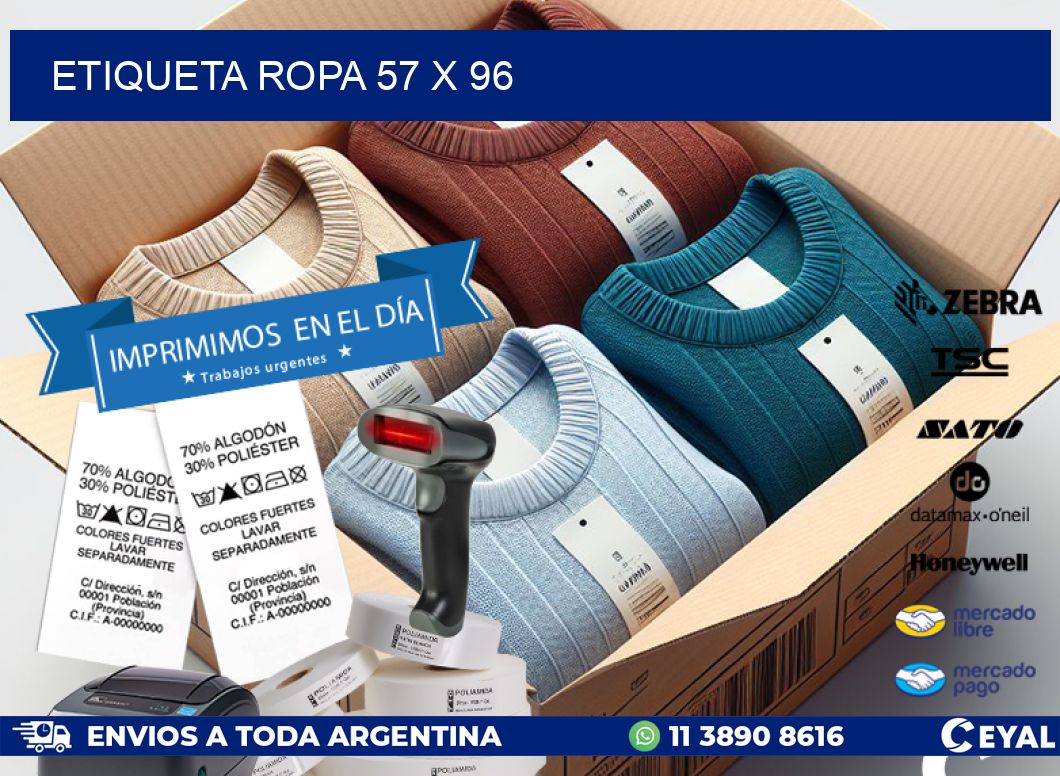 ETIQUETA ROPA 57 x 96