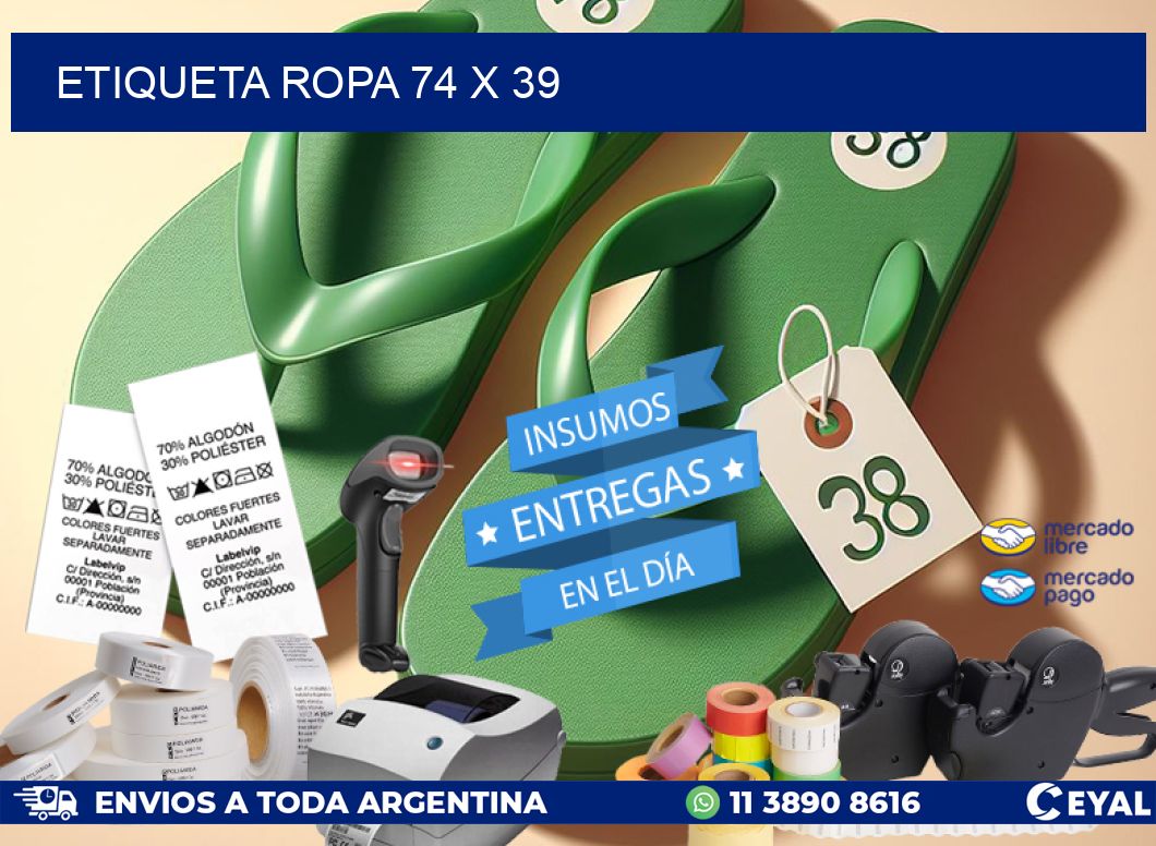 ETIQUETA ROPA 74 x 39