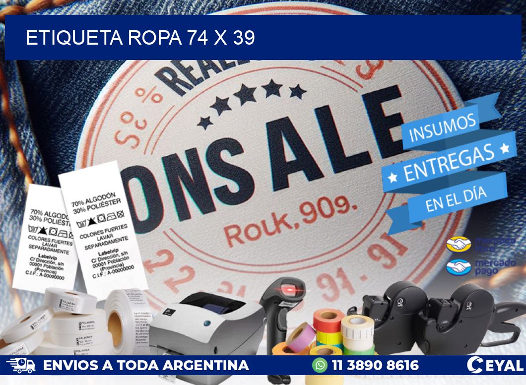 ETIQUETA ROPA 74 x 39